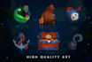 create amazing high quality game art, props, icons, items