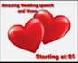 write your custom wedding vows and speeches