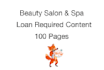 write your beauty salon hair and nails bank loan plan