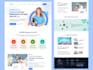 design web and app template in PSD, xd, figma website design