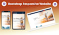 develop static HTML CSS bootstrap tailwind responsive website