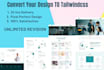 convert figma,xd,PSD to html using tailwind css