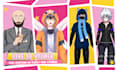 create a custom male vtuber live2d model with anime style design