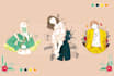 create simple fancy vector art portrait