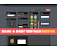 create drag and drop image design  svg, canvas editor