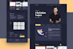 do responsive landing page design or figma website design
