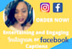 write engaging social media captions