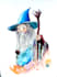 draw pen and ink, watercolor illustrations colorful or colorless