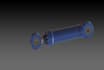 hydraulic cylinder 3d model
