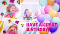 create happy birthday video for kids