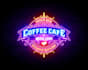 do initial neon text logo with unique animated GIF