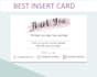 design elegant amazon card, product insert, and postcard
