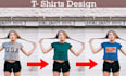 do professional trendy and custom t shirt design