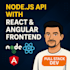 build node js backend apis and frontend in react or angular
