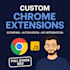 build custom chrome extensions, automation bots and scraping