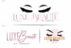 do unique eyelash makeup and beauty spa cosmetic logo design