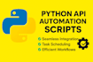 build python automation scripts, scraping bots and apis