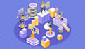 create an isometric industrial illustration