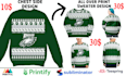 do unique ugly christmas sweater and all over print unisex sweatshirt