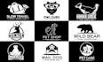 design timeless  modern flat animal and pet logo