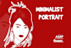 design minimalist vector cartoon portrait