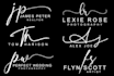 do luxury initial calligraphy signature logo