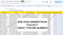collect phone list, email list, b2b leads for your business