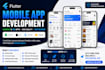 develop flutter mobile app for android and ios
