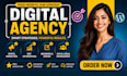 build a digital agency and digital marketing website for passive income