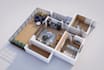 do 2d floor plan, 3d floor plan with autocad and sketchup