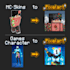 turned your minecraft skin or custom model into a pixelart