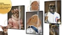 create a custom digital oil portrait and deliver framed art