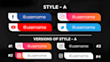 make modern social media lower thirds