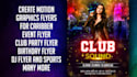 do animate motion graphics design for caribben flyer, event flyer, party flyer