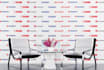 design print ready press conference or sponsors backdrop