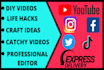 create  DIY and lifehacks video for youtube and social media