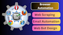 automate browser and web scraping by using selenium, python
