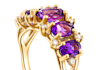 do high end jewelry retouching with diamond enhancement and metal polish