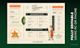design restaurant menu card, food menu flyer