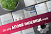 create ebook, magazine layout and cover in adobe indesign