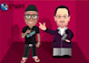 draw FASHIONABLE cartoon character