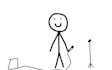 draw a beautiful stickman