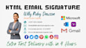 create HTML email signatures