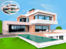 draw house and building in cartoon illustration