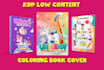 design amazon kdp coloring book cover, kdp low content book