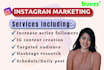be super fast instagram marketing manager and content creation