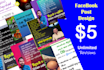 design simple facebook post and youtube thumbnail for you