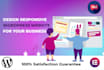 create responsive wordpress website design by elementor pro