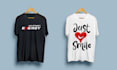 do simple modern trendy minimalist t shirt design