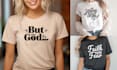 do custom typography christian t shirt design within 6 hours